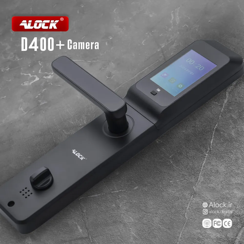 دستگیره هوشمند اثر انگشتی ALOCK مدل D400+ Camera