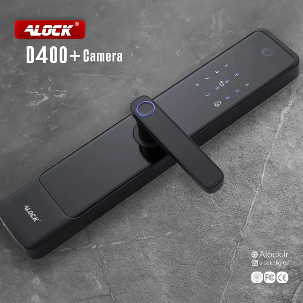 دستگیره هوشمند اثر انگشتی ALOCK مدل D400+ Camera