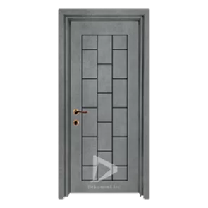 درب پلی وود با چهارچوب عرض 90-110 cm مدل 107-K